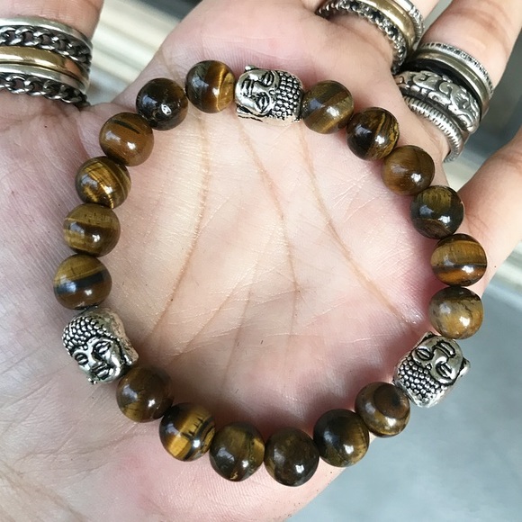 🔴SALE ! Men or women tiger eye buddha bracelet - Picture 5 of 9